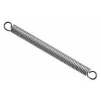 This 5-pack of crossover center loop extension springs is made from 302 stainless steel with a passivated finish. Each spring has a free length of 1-1/4 inches. These springs are used in applications requiring controlled pulling force, such as counterbalances, agricultural equipment, and automotive assemblies