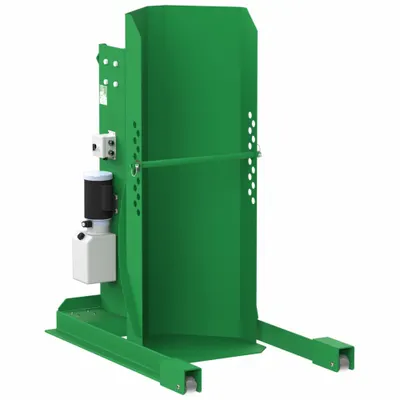 VALLEY CRAFT Drum Dumper: Steel, Built-In Wheels, 1,500 lb Wt Capacity, Fiber/Metal/Plastic - Drum Dumpers with Steel Chutes