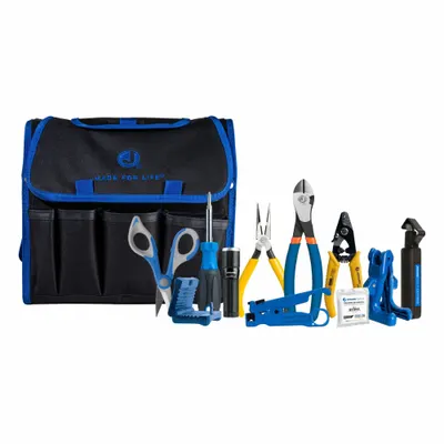 JONARD TOOLS Fiber Preparation Kit: 12 Pieces, Fiber Terminations, Fiber Optic Cables - Fiber Optic Tool Kits