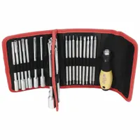WIHA Tool Case: 32 Total Pcs, Drivers and Bits, Metric/SAE, Tool Case (MPN 28187)