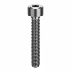 Metric standard socket head cap screw with M4x0.70 thread, 25 mm length, and 3 mm hex drive. Made of 316 stainless steel with plain finish and H5 tolerance. Right-hand thread. Used for fastening components in machinery, equipment, and assemblies requiring corrosion resistance.