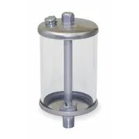 This standard drip-feed oiler from LDI INDUSTRIES has an 8 oz capacity and a plastic body with a 1/4" male NPTF mounting thread. It is used for gravity-fed lubrication of machinery bearings, chains, and other moving parts in industrial settings
