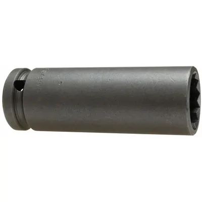 APEX Power Socket: Friction, 1/4 in Drive Size, 5/16 in Socket Size, 8-Point - SAE Power Sockets