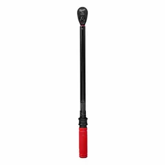 This ratcheting micrometer torque wrench from MILWAUKEE features a 1/2-inch drive and a torque range of 50 to 250 ft-lb. It is designed for precise tightening of fasteners in applications such as automotive repair, industrial maintenance, and construction. The tool is not tether capable.