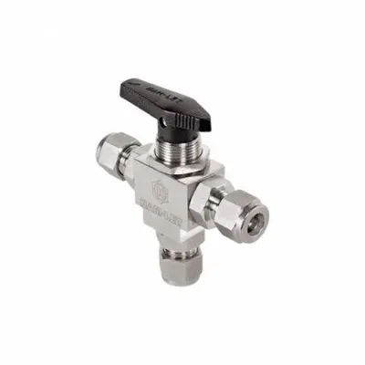 HAM-LET High Performance Ball Valve: 1/4 in, 316 Stainless Steel, T Flow - Stainless Steel Ball Valves