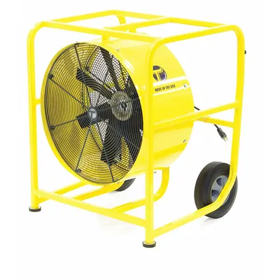 TEMPEST Hazardous-Location Fan: 24 in Blade Dia, 115/208 to 230V AC, Mobile, 1 hp - Hazardous-Location Industrial Floor Fans