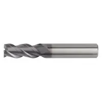 WIDIA HANITA Square End Mill: Carbide, AlTiN Coated, 3 Flute, 10 mm Mill Dia, 22 mm LOC, 76 mm OAL (MPN 450310004T)