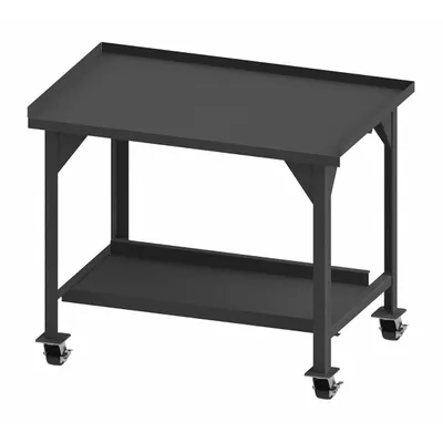 DURHAM MFG Workbench: Fixed Ht, Steel, 48 in x 30 in - Steel-Top Mobile Worktables