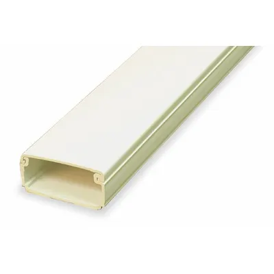 LEGRAND PN10 Straight-Section Single-Channel Raceway, Ivory, 96 in - Straight-Section Single-Channel Raceways