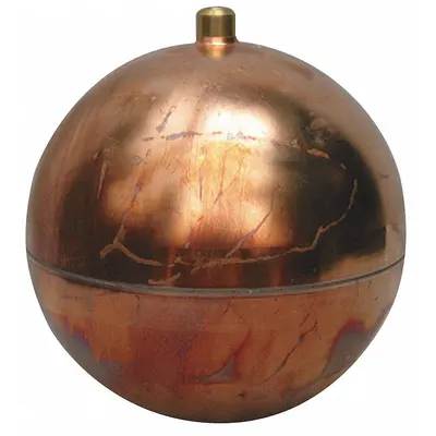 NAUGATUCK Copper Threaded Float Ball, 1/4 in IPS External Thread, GRC1220RH - Copper Threaded Floats