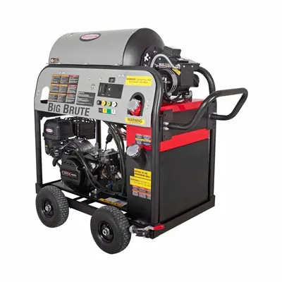 SIMPSON Big Brute Pressure Washer: Heavy Duty, Cart, 4,000 psi, 4 gpm - Hot Water Pressure Washers