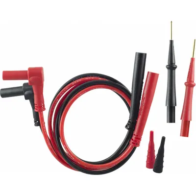 FIELDPIECE Test Leads: Std Probe, Right Angle Banana Plug, 3 ft Lg - Test Leads with Probes