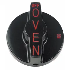 OEM replacement knob for ovens. Designed to fit specific oven models requiring this exact component. Used to control oven settings and ensure proper operation.