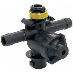 This plastic nozzle is designed for use with the ATV-25-71 model. It directs fluid or air flow in applications such as industrial cleaning, cooling, or material handling where a lightweight, corrosion-resistant nozzle is needed.