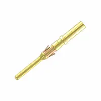 SOURIAU Crimp Contact: Machined, #16, Male, 30 to 28 AWG, Max 1.00 mm2 Insulator, Crimp, 750V, Gold (MPN RM28M1K)