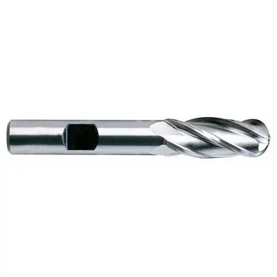 YG-1 Ball End Mill: Cobalt, TiCN Coated, 4 Flute, 1/4" Mill Dia, 5/8" LOC - General Purpose Cobalt Ball End Mills