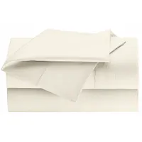 WESTPOINT HOME Fitted Sheet: XL Full, 80 in Overall Lg, 54 in Overall Wd, T250, Bone, Reusable (MPN 1A05329)
