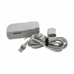 Plastic control box in gray color, designed for use with Span America healthcare beds. Compatible with manufacturer part number QD2000. Used to manage patient bed positioning and adjustments in medical facilities.