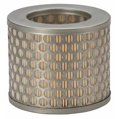 Replacement air filter for masonry, tile, and concrete saws. Filters airborne debris to protect the engine during cutting operations.