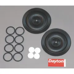 This fluid-end repair kit rebuilds the fluid end of industrial diaphragm pumps, restoring sealing and pressure integrity. It includes Santoprene components for chemical resistance and durability. Typical applications include water treatment, chemical processing, and general fluid-handling systems.