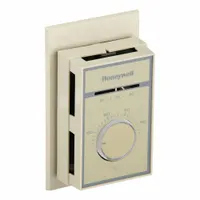 HONEYWELL Line Volt Mechanical Tstat: Heat or Cool, Auto, 44° to 86°F, Exposed Dial, 120 to 277V AC (MPN T651A3018/U)