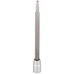 This hex bit socket features a fixed insert design with a 3/32 in hex tip and a 4 3/4 in overall length. It is used for driving hex-head fasteners in assembly, maintenance, and repair tasks where a secure engagement is required.