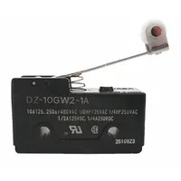 OMRON Snap Action Switch: Hinge Roller Lever Actuator, 3NO/3NC, Solder (MPN DZ-10GW2-1A)
