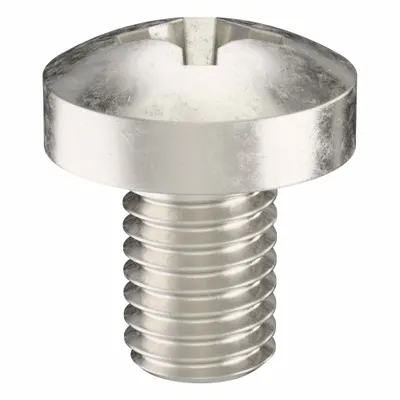 USA INDUSTRIALS Machine Screw: M8x1.25 Thread Size, 12 mm Lg, 316, Stainless Steel, Plain - Pan Head Machine Screws