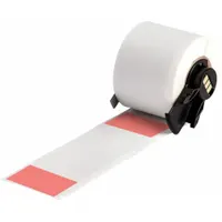 Wraparound Label: 4 in x 1 1/2 in, 1 1/2 in, Vinyl, Red (Matte), For 1 AWG to 500 kcmil Wire Gauge (MPN M6-33-427-RD)