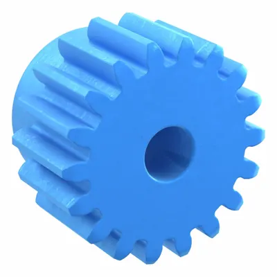 KHK GEARS Machined Spur Gear: Module m 2.5, 18 Teeth, 12 mm Bore Dia, Nylon, 20° Pressure Angle - Metric Spur Gears with Standard Hub