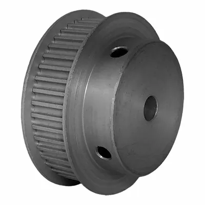 Dayton Timing Pulley: Curvilinear, Fixed, For 9 mm Belt Wd, 44 Teeth, 3 mm Pitch - HTD Section Fixed-Bore Timing Pulleys with Hub