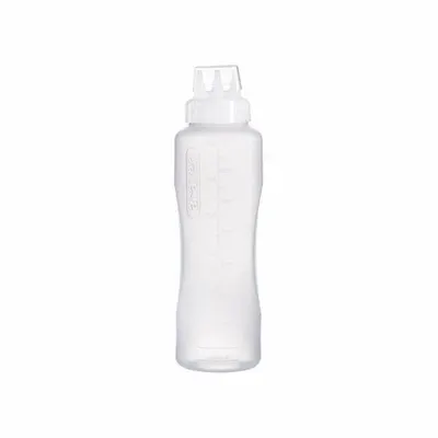 ARAVEN Standard Squeeze Bottle, Clear, 9 in H, 1 3/4 in Opening, Dishwasher Safe - Standard Squeeze Bottles
