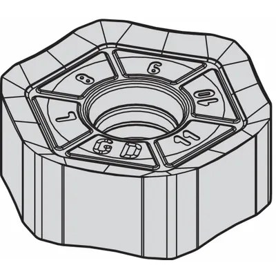 WIDIA Hexagon Milling Insert: HNPJ0704ANSNGD (MPN 5895294) - Machining