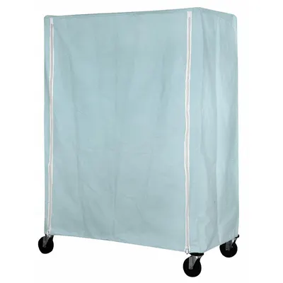 EAGLE GROUP Utility Cart Cover: Blue, Nylon, Zipper, 36 in Wd, 54 in Ht - Zipper Mildew-Resistant Coated Nylon Covers