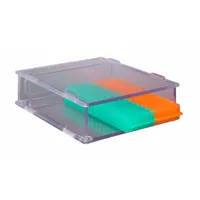 Lab Storage System: 10 1/4 in Overall Wd, 3 in Overall Ht, 8 7/8 in Overall Lg, PETG, Clear (MPN BTSYSMICRO)