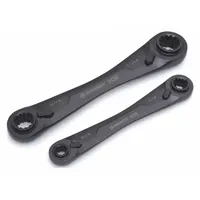 CRESCENT Box End Wrench Set: Alloy Steel, Black Oxide, 2 Tools, 8 mm to 19 mm Range of Head Sizes (MPN CX6DBM2)