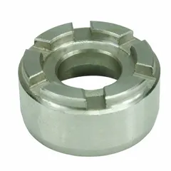 Retaining ring for securing components on shafts or in housings. Compatible with Dayton model 4KHN8. Used in industrial equipment such as pumps and gearboxes.