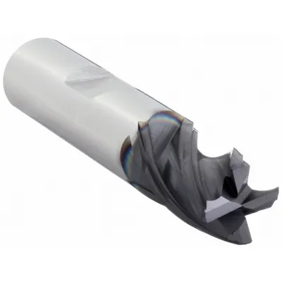 OSG Corner Chamfer End Mill: Carbide, TiAlN Coated, 4 Flute, 1/2" Mill Dia - Fast-Cutting Carbide Corner-Chamfer End Mills for Stainless Steel & Super Alloys