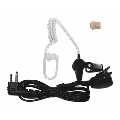BANSHEE Earpiece: Fits Motorola, Earbud, Push To Talk, Clear, 1 Wires, Shirt/Lapel Mic - Motorola-Compatible Earpieces & Headsets