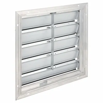 Dayton 23 in H x 23 in W Single Panel Wall-Mount Backdraft Damper - Wall-Mount Backdraft Dampers