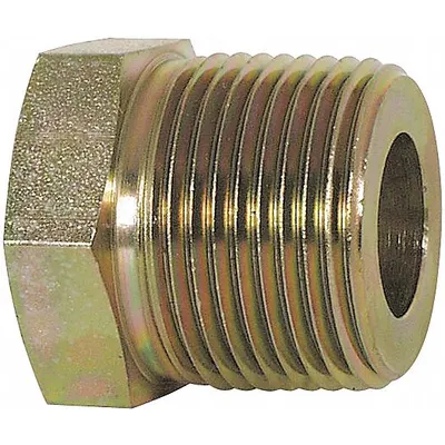 OEM Metal Pipe Straight: Straight, Carbon Steel, 1/4 in x 1/8 in - Threaded Extreme-Pressure Pipe Fittings