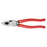 Linemans Plier: Flat, 9 in Overall Lg, 1 5/8 in Jaw Lg, 1 3/4 in Jaw Wd, 5/8 in Jaw Thick, 9 - 11 in (MPN 48-22-6100)
