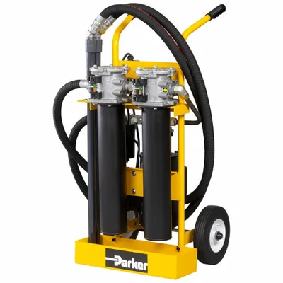 Parker Hydraulic Oil Filter Cart, 5 gpm, 150 psi, 1 hp - Filtration Carts