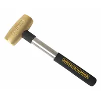 Mallet: Steel Handle, 4 lb Head Wt, 2 in Dia, 4 1/4 in Head Lg, 14 in Overall Lg (MPN AM4BZCG)