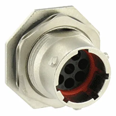SOURIAU Trim Trio UTO Jam Nut Receptacle - Trim Trio UTO Harsh Environment Circular Connectors