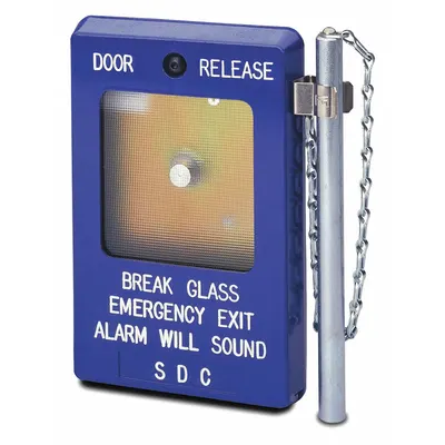 SECURITY DOOR Emergency Release Station, 3-28V DC, 10A, Die Cast, MPN 491 - Replacement Parts for Door Alarms