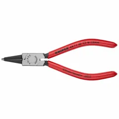 Internal retaining-ring pliers for bore diameters from 8 mm to 13 mm. Tip diameter 0.035 in, overall length 5 1/2 in. Used for installing and removing internal circlips in bores, common in maintenance and assembly tasks.