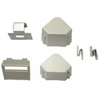 S-hook connector for linking MetroMax i shelving units. Constructed of steel with a taupe finish. Includes two corner collar plugs. Used to connect shelf sections for continuous storage in commercial and industrial settings