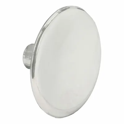 OEM Cabinet Knob: Zinc, Polished Chrome, 1 1/2 in Grip Dia - Chrome Cabinet Knobs
