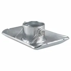 Replacement safety pin for CURT trailer jacks. Secures the jack in position during operation. Used in towing and trailer maintenance applications.